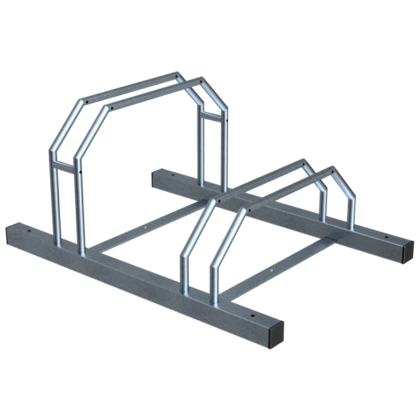 Bicycle stand | Row system | hot-dip galvanised | 2 parking spaces